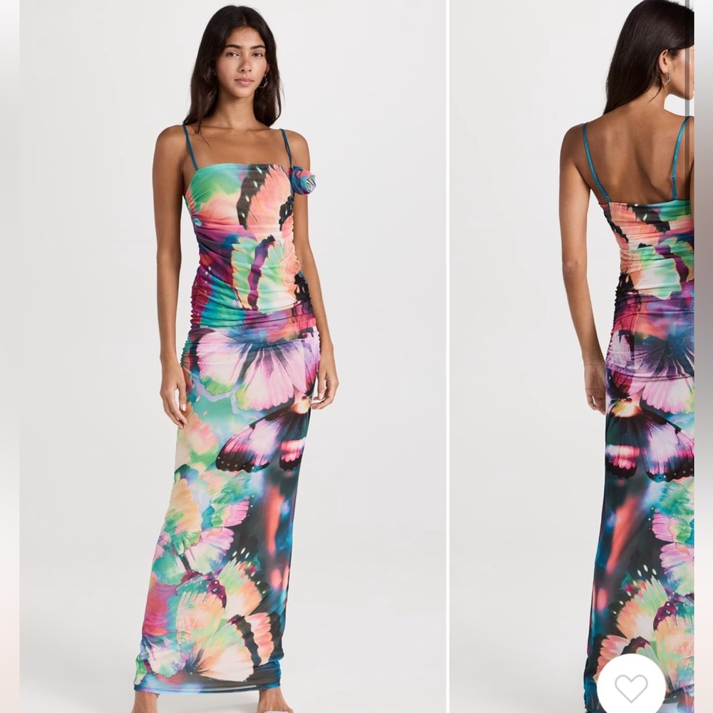 AFRM Jennan Illusion Ankle Dress